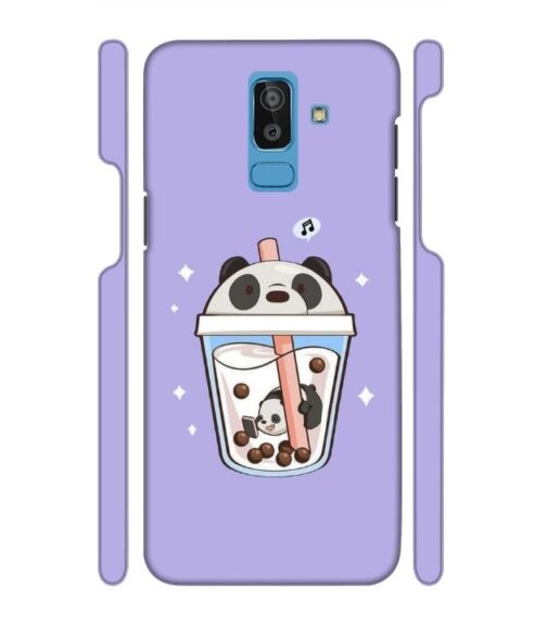Panda Smoothie graphics Samsung Galaxy J8 Mobile Cover