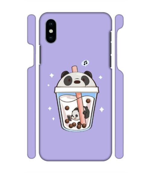 Panda Smoothie graphics iPhone X Mobile Cover