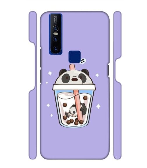 Panda Smoothie graphics Vivo V15 Mobile Cover