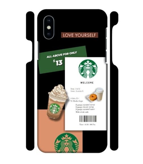 Starbuck background iPhone X Mobile Cover