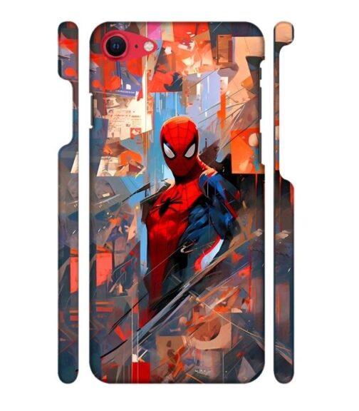 Spiderman graphics with mirror effect iPhone SE 2020 Mobile Cover