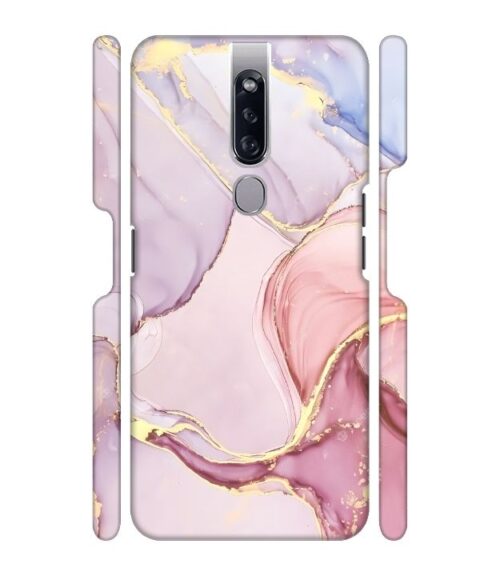 Pink abstract design with gold glitter Oppo F11 Mobile Cover