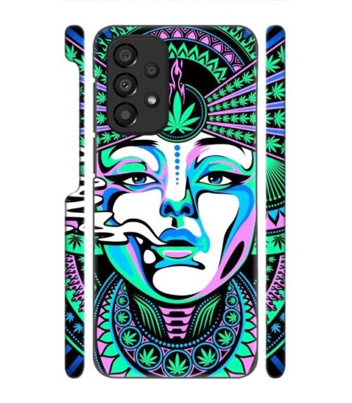 Marijuana theme artwork with beauty Samsung Galaxy A53 5G Mobile Cover