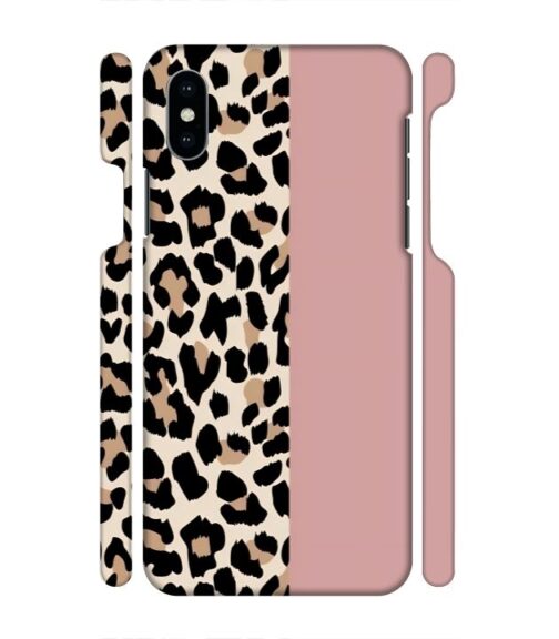 Tiger half skin iPhone X Mobile Cover