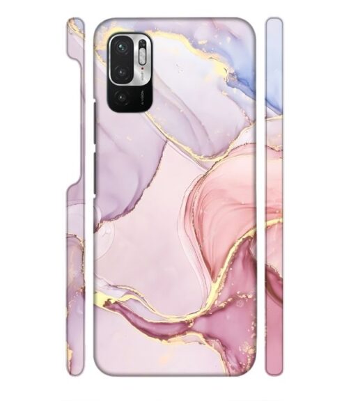 Pink abstract design with gold glitter Redmi Note 10 T 5G Mobile Cover