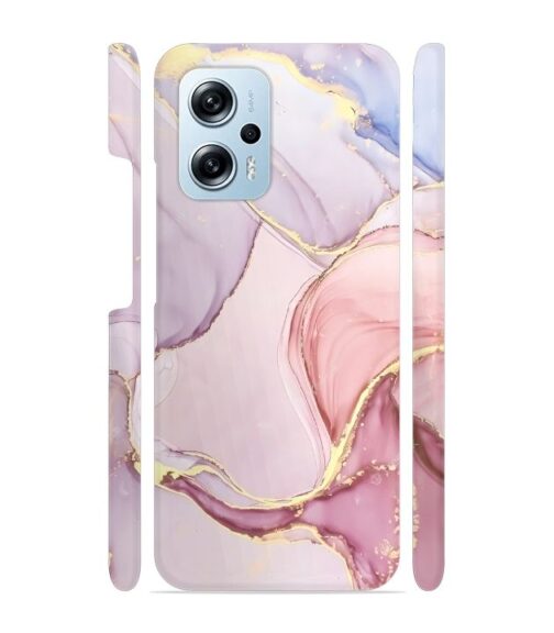Pink abstract design with gold glitter Redmi K50i 5G Mobile Cover