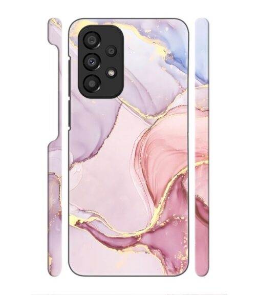 Pink abstract design with gold glitter Samsung Galaxy A53 5G Mobile Cover