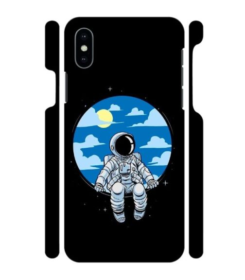 Vintage space anime graphics iPhone X Mobile Cover