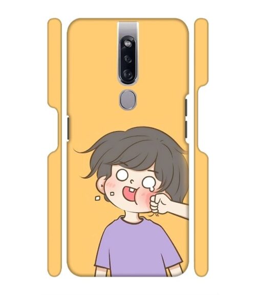 Yellow human graphics Oppo F11 Mobile Cover