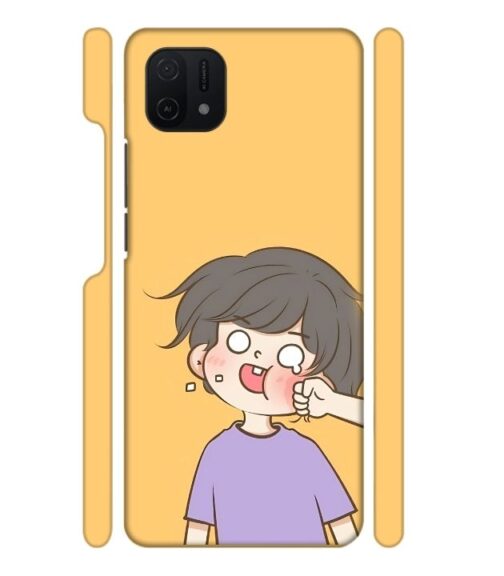 Yellow human graphics Oppo A16 E Mobile Cover
