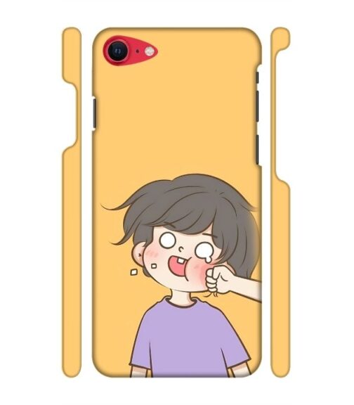 Yellow human graphics iPhone SE 2020 Mobile Cover