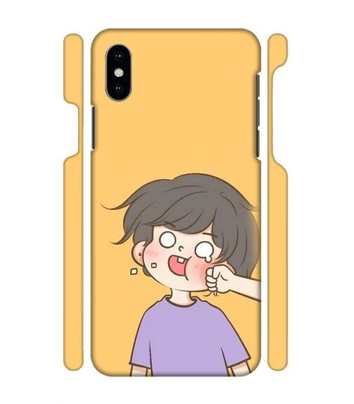 Yellow human graphics iPhone X Mobile Cover