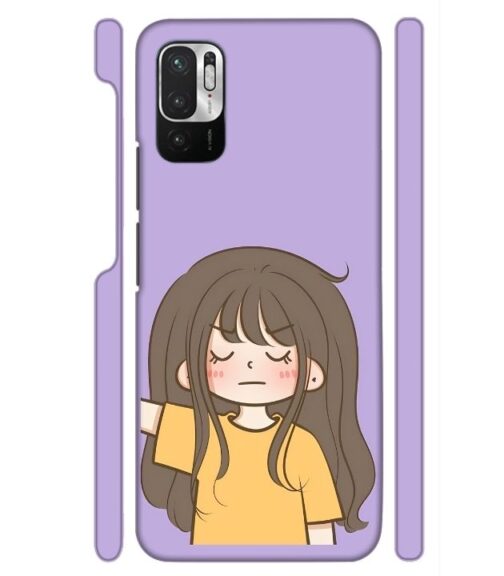 angry girl Redmi Note 10 T 5G Mobile Cover