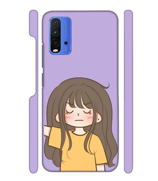 angry girl Redmi 9 Power Mobile Cover