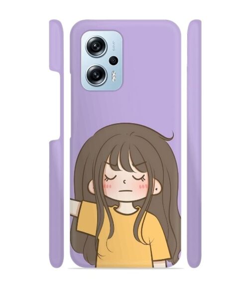 angry girl Redmi K50i 5G Mobile Cover
