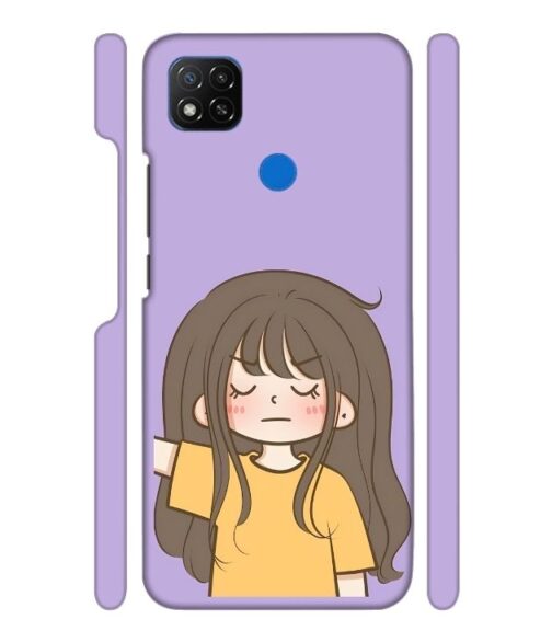 angry girl POCO C31 Mobile Cover