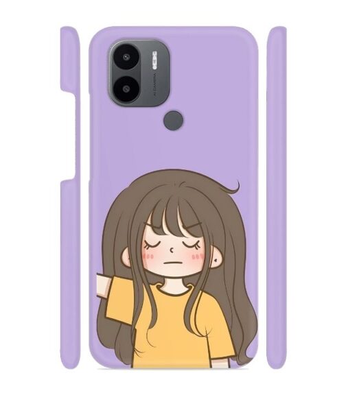 angry girl Poco C50 Mobile Cover