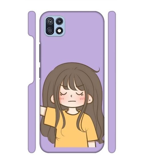 angry girl Samsung Galaxy F42 (5G) Mobile Cover