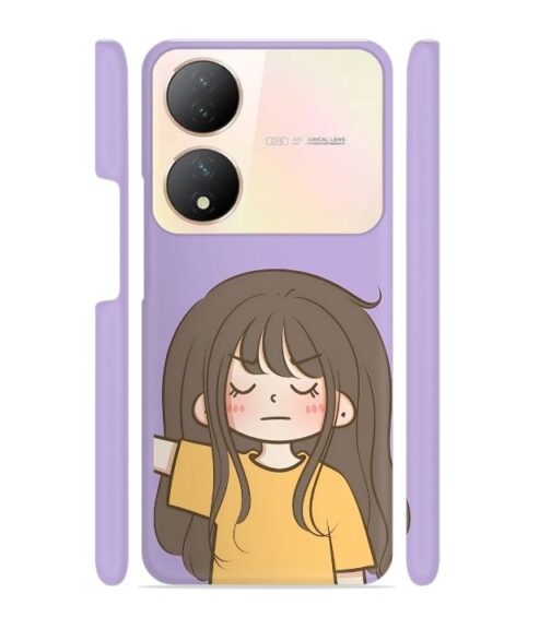 angry girl Vivo Y100 (5G) Mobile Cover