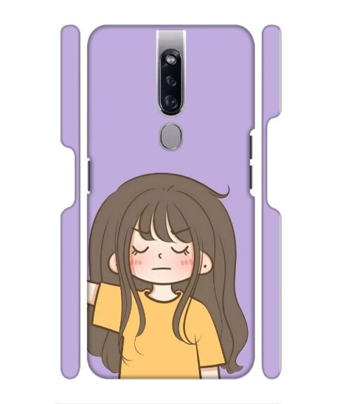 angry girl Oppo F11 Mobile Cover