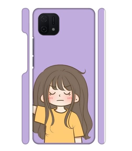 angry girl Oppo A16 E Mobile Cover
