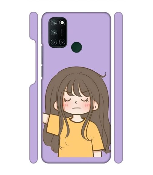 angry girl Realme 7i Mobile Cover