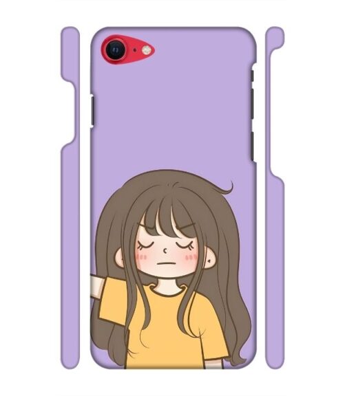 angry girl iPhone SE 2020 Mobile Cover