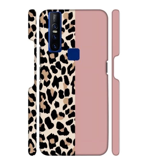 Tiger half skin Vivo V15 Mobile Cover