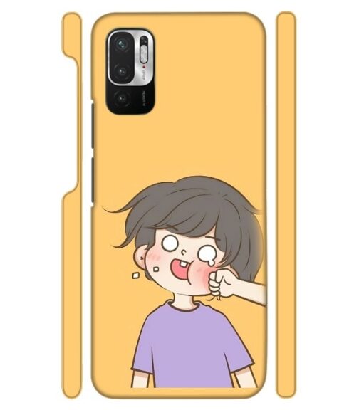 Yellow human graphics Redmi Note 10 T 5G Mobile Cover