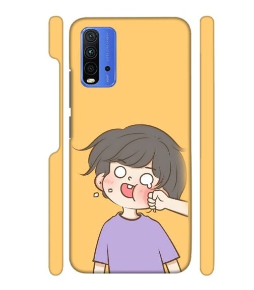 Yellow human graphics Redmi 9 Power Mobile Cover