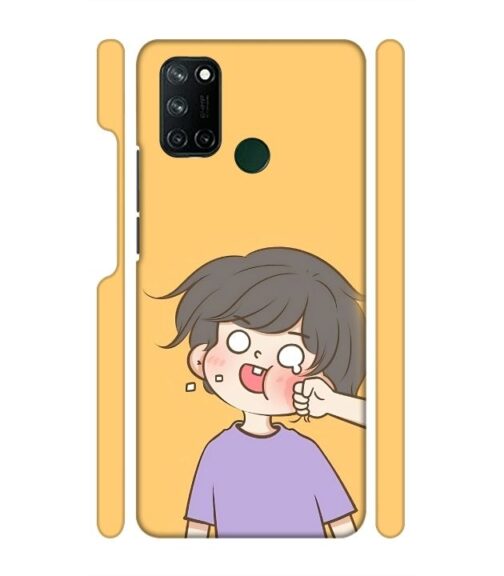 Yellow human graphics Realme 7i Mobile Cover