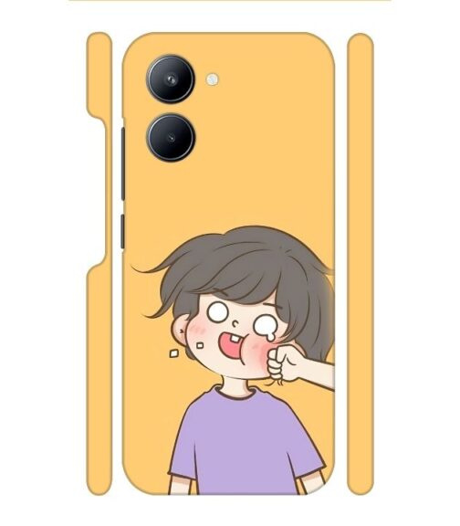 Yellow human graphics Realme C33 Mobile Cover