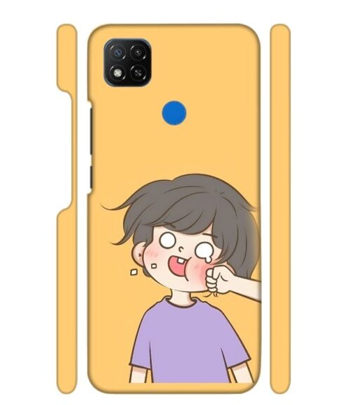 Yellow human graphics POCO C31 Mobile Cover