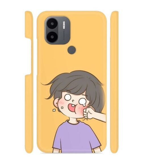 Yellow human graphics Poco C50 Mobile Cover