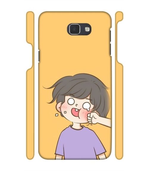 Yellow human graphics Samsung Galaxy J7 Prime Mobile Cover
