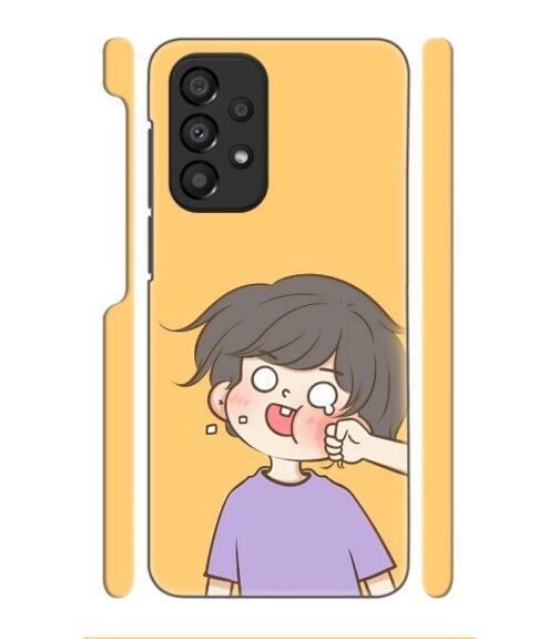 Yellow human graphics Samsung Galaxy A53 5G Mobile Cover