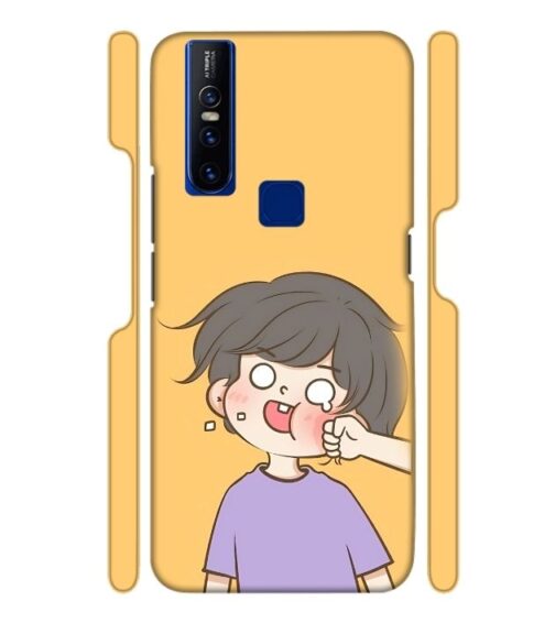 Yellow human graphics Vivo V15 Mobile Cover