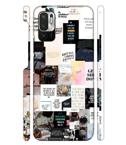 Motivational Quotes Redmi Note 10 T 5G Mobile Cover