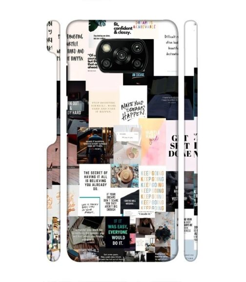 Motivational Quotes Poco X3 Mobile Cover