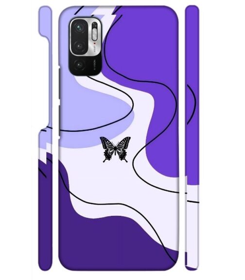 Beautiful combination of color with butterfly Redmi Note 10 T 5G Mobile Cover