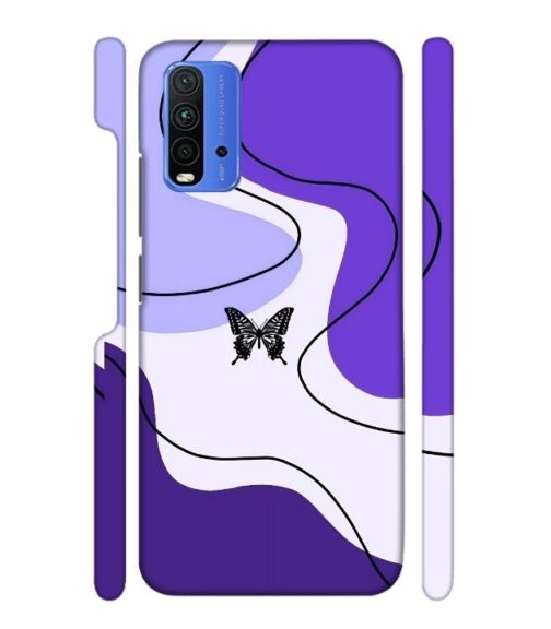 Beautiful combination of color with butterfly Redmi 9 Power Mobile Cover