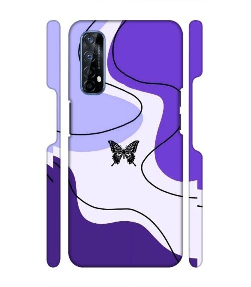 Beautiful combination of color with butterfly Realme 7 Mobile Cover
