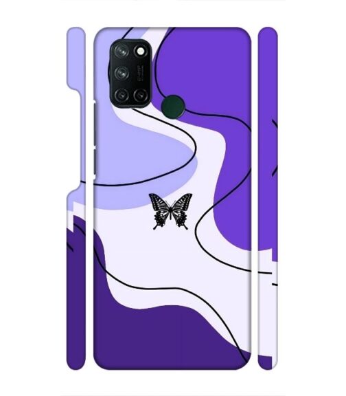 Beautiful combination of color with butterfly Realme 7i Mobile Cover