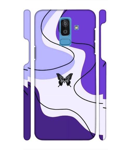 Beautiful combination of color with butterfly Samsung Galaxy J8 Mobile Cover
