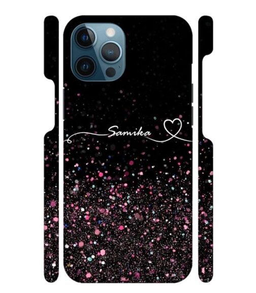 Sparkle design with Customize text iPhone 12 Pro Mobile Cover