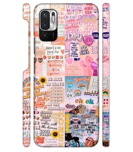 Vintage style multiple graphics Redmi Note 10 T 5G Mobile Cover
