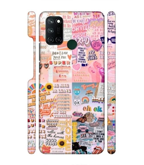 Vintage style multiple graphics Realme 7i Mobile Cover