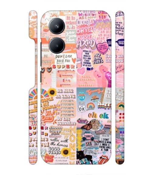 Vintage style multiple graphics Realme C33 Mobile Cover