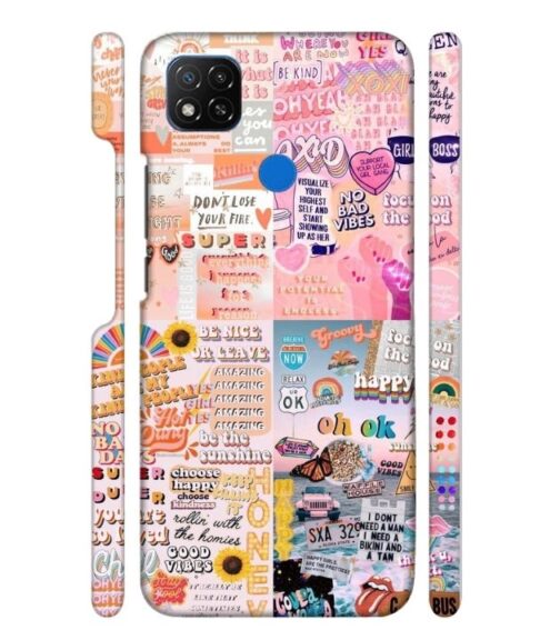 Vintage style multiple graphics POCO C31 Mobile Cover