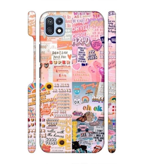 Vintage style multiple graphics Samsung Galaxy F42 (5G) Mobile Cover